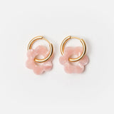 Boucles d'oreilles Fleurette - Rose