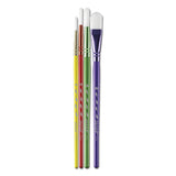 Kit de 4 Pinceaux Synthétiques