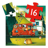 Puzzle 16 pcs - Camion de pompier