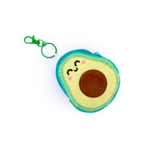 Porte-monnaie avec porte-clés, mini carnet et gommettes - Avocat