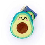 Porte-monnaie avec porte-clés, mini carnet et gommettes - Avocat