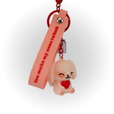 Porte-clés avec pendentif Bunny cupidon