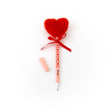 Journal intime + stylo - Coeur en peluche