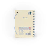 Carnet A5 avec charms- Ecru