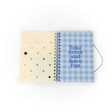 Carnet A5 avec charms- Ecru