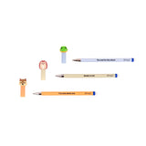 Lot de 3 stylos effaçable - Ecureuil, hérisson et crocrodile