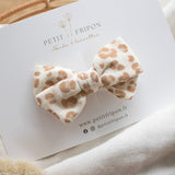 Noeuf motif léopard beige
