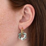 Boucles d'oreilles Fleurette - Marbre