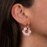 Boucles d'oreilles Fleurette - Rose