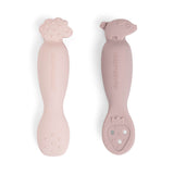 Premières cuillères bébé rose