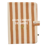 Protège carnet de santé rayures