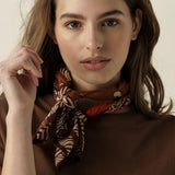 Petit foulard 50x50 - Zèbre brown
