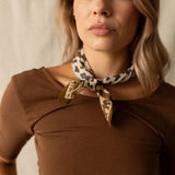 Petit foulard - Félinda Macadamia 50x50
