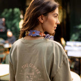 Petit foulard Manika - Bouquet Iris