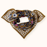 Small Foulard Manika "Cœur" - Tapenade