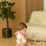 Small Foulard Manika "Florets" - Macadamia