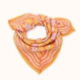 Petit foulard Manika - Paquerette Orange