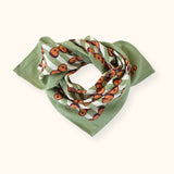 Small Foulard Manika "Pop Corn"- Olive
