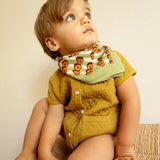 Small Foulard Manika "Pop Corn"- Olive