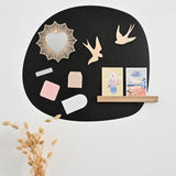 Etagère murale magnétique en bois - 30 cm