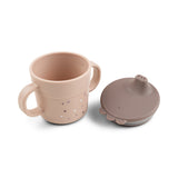 Foodie tasse d'apprentissage - happy dots - rose