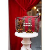 Trousse de toilette - Rayures Léopard Cherry